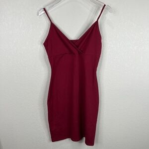 Red Spaghettti Crossover Red Dress Wild Fable